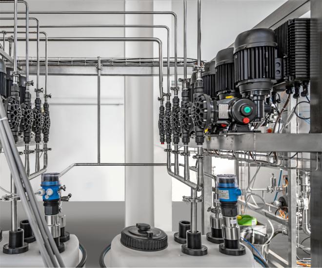 Detergents dosing pumps detail 